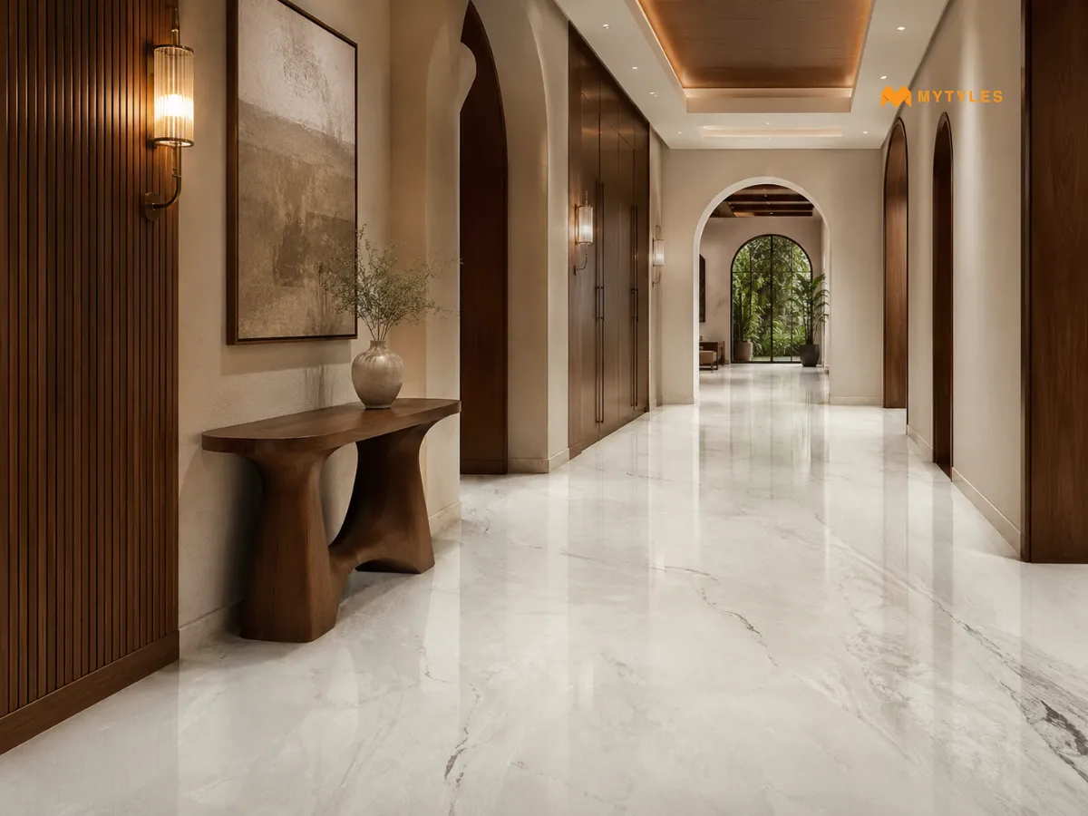 Granite Tile in Hallway